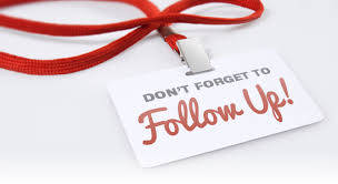 The Simple Formula for Following Up